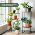 thumbnail image 4 of T4U 6 Inch Flower Pots 10-Pack - Small Plastic Planter with Drainage Hole and Saucer, Decorative Nursery Plant Pot Bulk for African Violet, Snak, 4 of 9