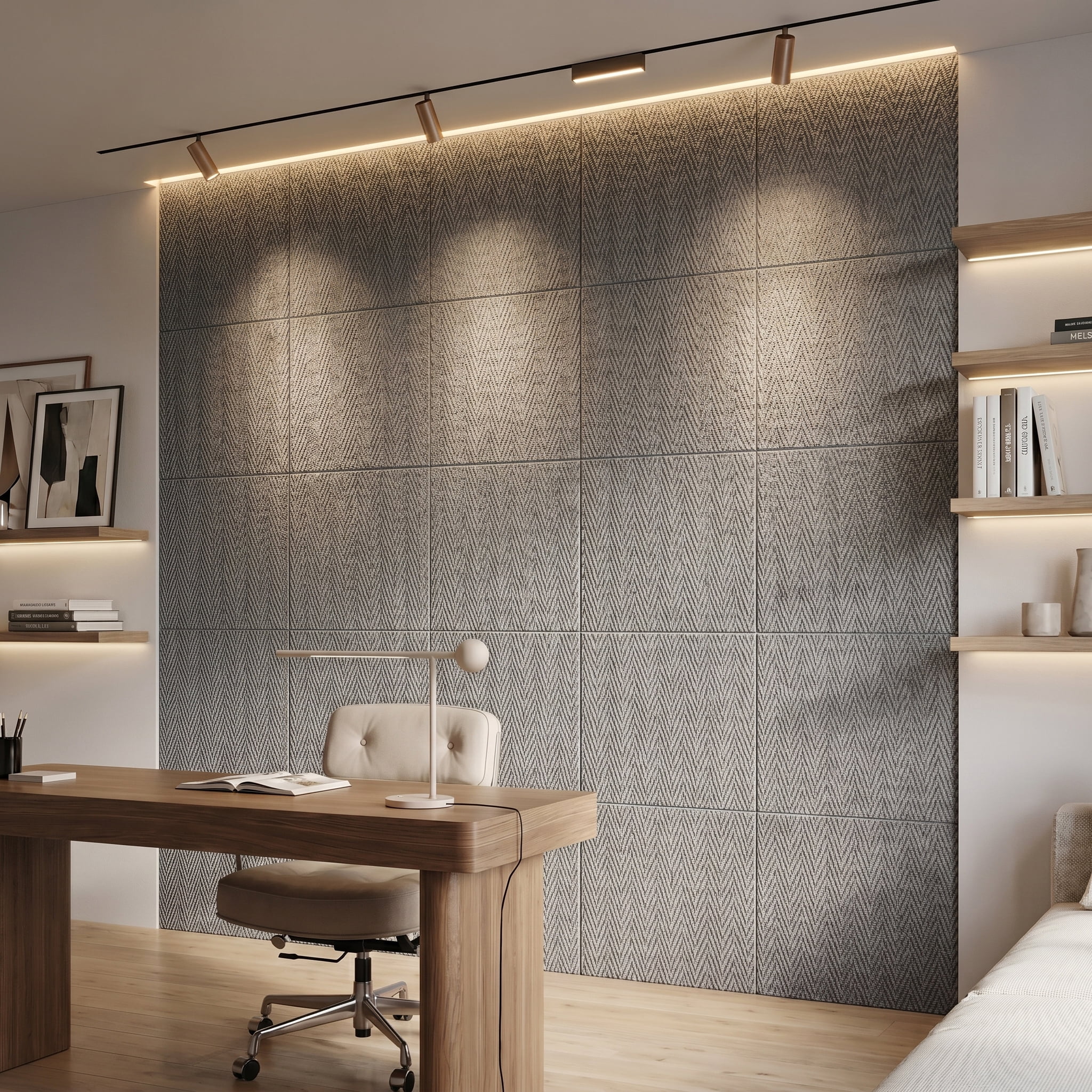 Real3D 8Pcs 24"x24" Faux Stone Wall Panels 3D Textured, Flexible Real Sand Finish Decorative Wall Tiles,Cement Gray