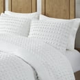 Better Homes & Gardens White 3Piece Cotton Lara Tufted Duvet Cover Set