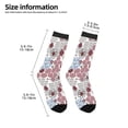 thumbnail image 2 of Rateoe Abstract Floral Pattern Children's Socks, Socks Gifts ,kids Crew Soft Cotton Socks , Moisture-Wicking, Durable, Ideal for Daily Wear & Sports, 2 of 5