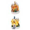 thumbnail image 1 of 2 Piezas Casa Miniatura Led Decoración Navidad Resina Ornamento Luminosa Edificio Adecuada para Regalo Fotografía Decoración Hogar Oficina Aureato y Coral, 1 of 9