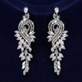 thumbnail image 2 of Pendiente largo de aspecto elegante con circonitas cúbicas para mujer BANYUO  Electrónica, 2 of 4