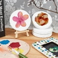 thumbnail image 6 of 6 Packs Mini Canvas Panel 4 Inch Diameter Round Canvas Painting Sketchpad Wooden Sketchpad Drawing Board for Painting Craft Drawing diy, 6 of 8