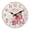 Pink, variant on Retro Roses Flowers Wall Clock Silent Battery Operated