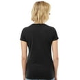 thumbnail image 3 of Tultex Women’s Slim Fit T-Shirt, Women's Short Sleeve Tee, Soft Ring-Spun Cotton Tee, Black, L, 3 of 5