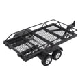 thumbnail image 1 of M Buder Remolque de Plataforma Plana de Metal para Coche RC 1/24 con Gancho y Rampa, Accesorio Universal de Doble Eje para Automóviles de Orugas a Control Remoto, 28 cm / 11 inches, 1 of 9