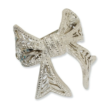 Roy Rose Jewelry 1928 Collection Silver-tone Bow Ponytail Holder