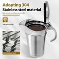 thumbnail image 6 of AEVXKHI 750ml Gravy Warmer Pitcher, Gravy Boat with Hinged Lid, Double Wall Insulated Gravy Jug, Stainless Steel Sauce Jug, Insulated Gravy Boat for Sauce Syrup Creamer, 6 of 10