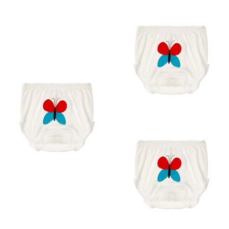

wrea 3pcs Toddler Boys Girls Flying Print Panties Cotton Underwear Cute Cartoon Underpants Briefs