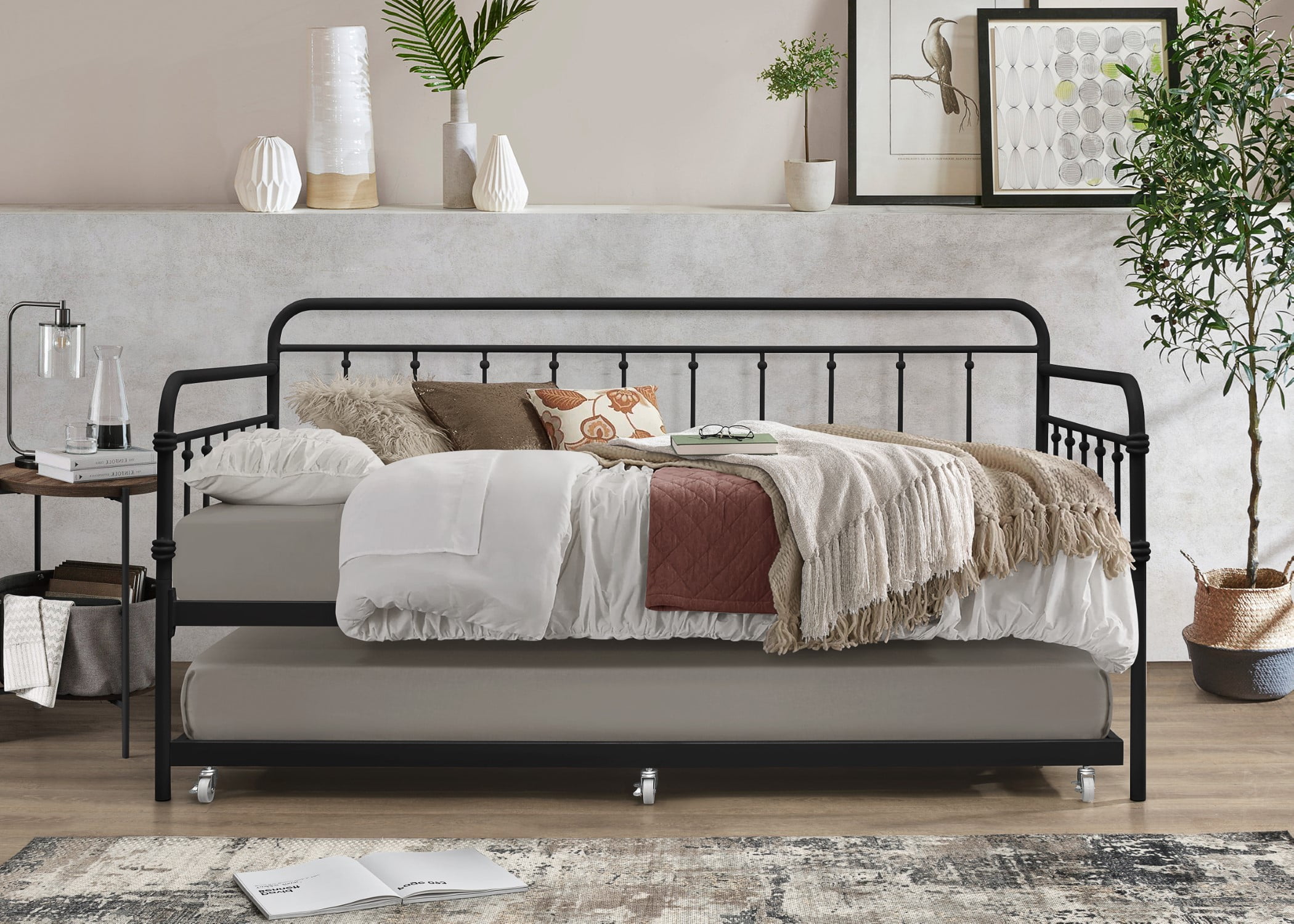 HMD Cara Daybed with Trundle, Black