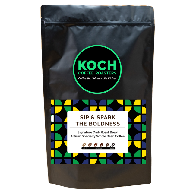 KOCH Coffee Roasters Sip & Spark The Boldness, Signature Dark Roast