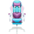thumbnail image 3 of Balieda RGB Gaming Chair with LED Lights, Ergonomic Gaming Chair with Massage and Footrest, Video Gaming Chair for Girls & Adults, 3 of 8