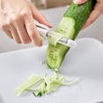 thumbnail image 2 of Multi-function stainless steel peeler, three-in-one sheath, rotary fruit and vegetable shredding artifact, 2 of 5