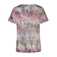 thumbnail image 5 of Blusa estampada de verano para mujer, camisetas casuales de manga corta con cuello en V, camisetas Pompotops  hkajfhjk472473, 5 of 5