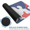 thumbnail image 6 of Red and Blue Block Plus Curve Camouflage&nbsp;mouse Padswaterproof,rubber+multispandexnon Slip the Camouflage SeriesmousepadDesk Pad for Office Home Game 31.5x15.7inches, 6 of 7