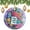 pattern-2634, variant on Christmas Ornaments Mom Mama Mother's Day Custom 3" Ceramic 2024 Xmas Ornament Christmas Decorations Ceramic Ornaments Mothers Day Bouquet Purple Flowers Ceramic Ornament
