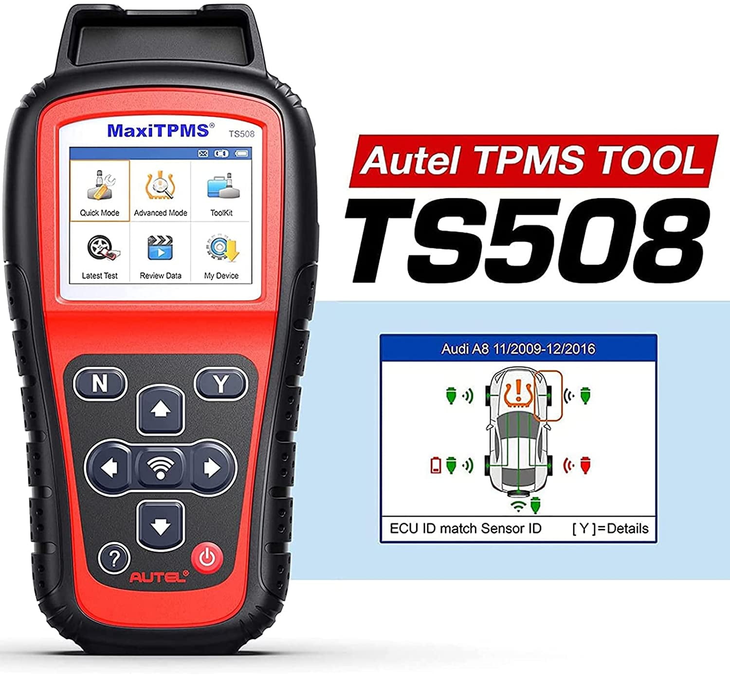 TS501 TPMS Scan Tool Code Reader ECU Reset Tire Pressure Sensor Activate Scanner 