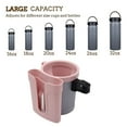 thumbnail image 4 of Vruelia Bicycle Drink Holder Bicycle Cup Holder with Phone Mount Universal Non-slip Drink Holder for Bikes Scooters More 3-in-1 Design Holds Water Bottles, 4 of 12