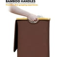 thumbnail image 6 of SpaceAid 110L Laundry Hamper with Lid, Large Tall Clothes Basket Bin, Brown, 6 of 6
