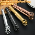 thumbnail image 4 of iaksohdu Food Tong Comfortable Grip Cat Paw Stainless Steel Portable Handheld Bread Clamp BBQ Cooking Clip Kitchen Gadget, 4 of 8
