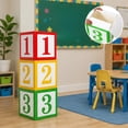 thumbnail image 4 of AYktou 3 Pcs Party Number Decoration Boxes, 12×12×12 Inch Stackable Square Street Party 123 Balloons Box, Opening Season/ Graduation Party Supplies, Happy Party Decor for Cardboard Box, 4 of 6