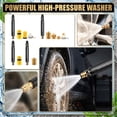 thumbnail image 5 of 2026 Upgraded Adjustable High‑Pressure Garden Hose Nozzle, Aluminum Alloy Multi‑Mode Water Sprayer Anti‑Leak Car Wash Tool for Garden Watering Window Cleaning Outdoor Use(A), 5 of 5