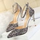 thumbnail image 4 of Sandalias de tacón alto de metal con agujeros para mujer, zapatos de lujo para novia, estilo discoteca, sexys, a la moda, para boda, 4 of 4