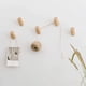 thumbnail image 3 of Ganchos de pared para perchero de madera, ganchos de madera montados en la pared, ganchos decorativos para colgar sombreros de haya 8 cm 4P, 3 of 5