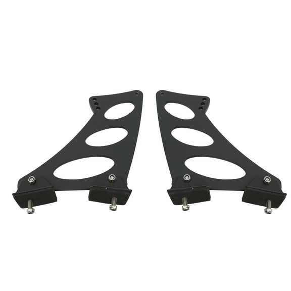 Ikon Motorsports Universal Spoiler Leg Brackets Compatible With Most Vehicles, 2PCS Car Rear Trunk Spoiler Wing Legs Mounting Brackets Side Plates V2 Style