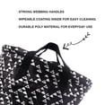 thumbnail image 4 of Omh ORGANIZE MY HOME – 19 Inches Medium Freestanding Round Laundry Hamper with Drawstring Closure, Collapsible Clothes Storage Hamper-Black Geo, 4 of 17