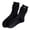 A-Black49, variant on Womens Ruffle Crew Socks Bow Tie Print Rib Knit Soft Girly Sweet Stackable Mid Calf Casual Dress Socks