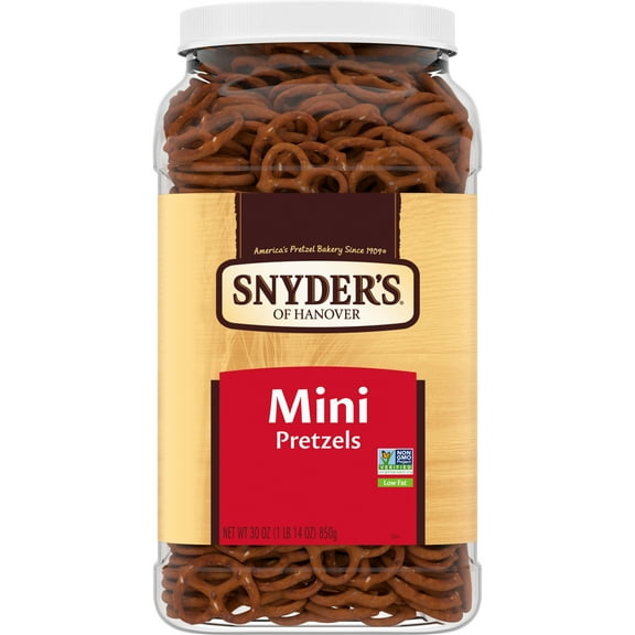 Snyder's of Hanover Mini Pretzels, 30 oz Canister