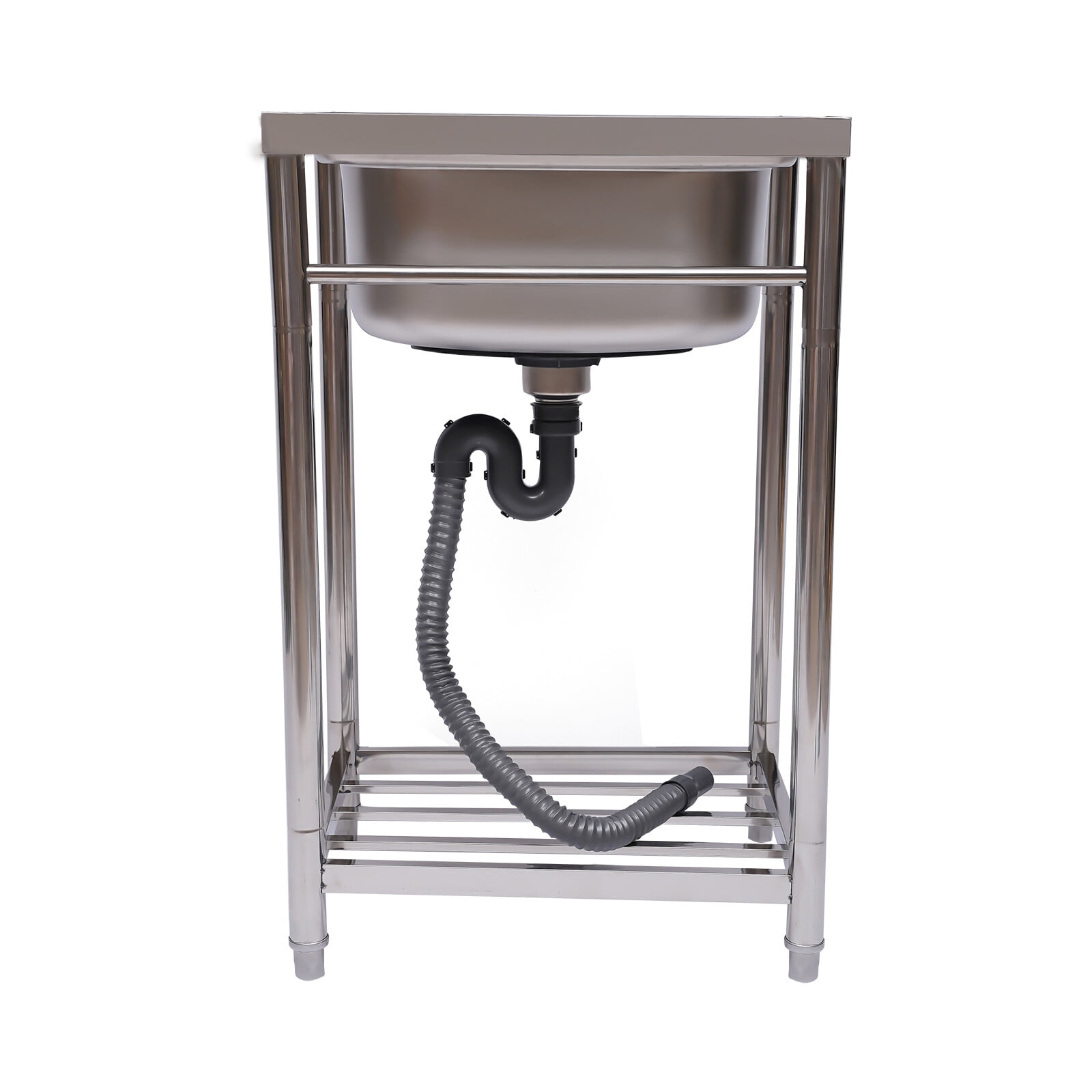 Commercial Stainless Steel Kitchen Utility Sink - 55*45*85cm 132lbs Capacity for Kitchens, Bars, Restaurants