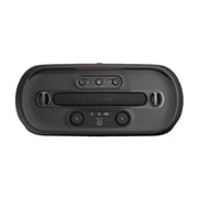 JBL PartyBox On-The-Go 2 - Portable party speaker with one wireless digital mic, handle and a shoulder strap, Dynamic lightshow, Up to 15 hours playtime, Splash proof & Auracast™ (Black)