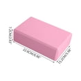 thumbnail image 2 of High Density Dual Color EVA Yoga Block, Wear Resistant Non-slip Foam Auxiliary Brick, Fitness Helper for Dancing Leg Stretching Body Shaping Home Sports Daily Training Use, Pink, 2 of 8