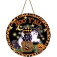 thumbnail image 1 of Halloween Ornement Dcoratif En Bois Happy Halloween Porte Panneau Suspendutiquette Suspendue De Dcoration D'halloween (impresión Cara Simple 30x30cm), 1 of 5