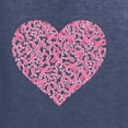 thumbnail image 5 of Wild Bobby, Pink Ribbon Heart, Breast Cancer Awareness, Men Long Sleeve Shirt, Vintage Heather Navy, Small, 5 of 5