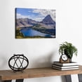 thumbnail image 3 of Glacier National Park Montana Hidden Lake Canvas Wall Art, 16x12in Bearhat Mountain Landscape Print, Nature Scenery Wall Decor for Living Room, Bedroom, Office, Ready to Hang, 3 of 6