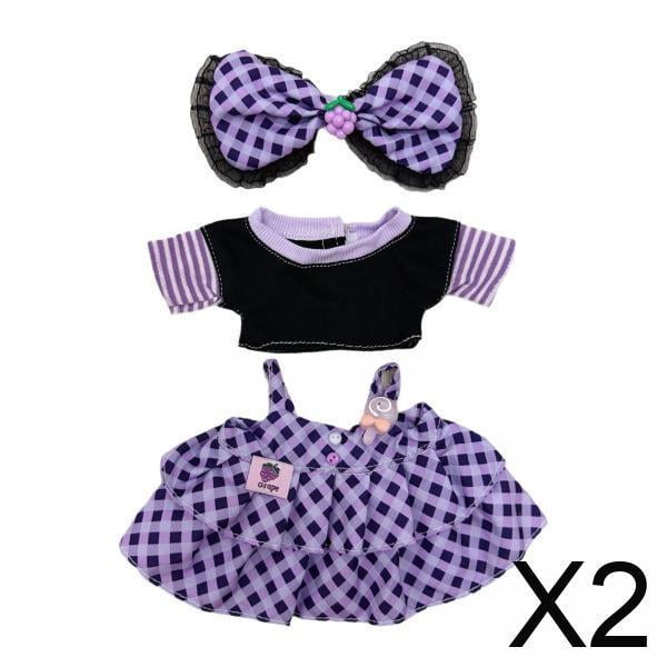 Disfraz de muñeca de algodón,Ropa para muñecas de algodón de 20 cm Disfraz de muñeca de algodón,Ropa para muñecas de 20 cm,traje de juguete de peluche,traje para muñecas,Ropa cómoda
