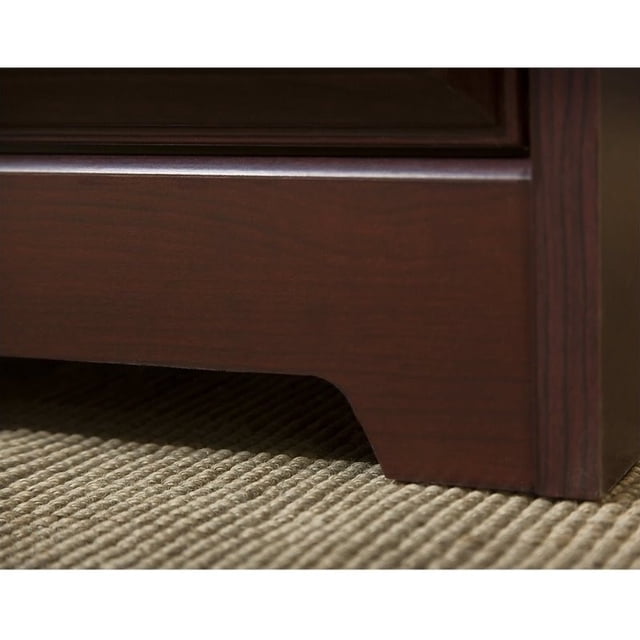Cabot Corner Desk with Hutch in Harvest Cherry - Engineered Wood
