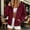 Wine, variant on Women's Raglan Sleeve Zip up Sweatshirt Jacket Stand Collar No Hood Casual Long Sleeve Outerwear with Pockets S-2XL White