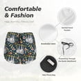 thumbnail image 6 of Lsque Cute Sloth Printed Women's Running Shorts with Liner Pockets,Elastic Quick Dry Workout Athletic Gym Yoga Shorts,Womens High Waist Shorts-X-Large, 6 of 9