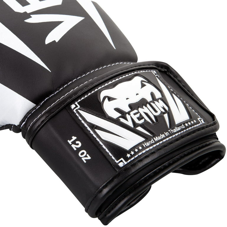 Venum Elite Hook and Loop Boxing Gloves - 10 oz. - Black/Pink/Gold