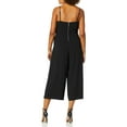 thumbnail image 2 of kensie Women's Cropped Jumpsuit with Ruffle Accent, Black, XS, 2 of 2