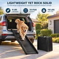 thumbnail image 6 of Demi Bonn 60" Nonslip Plastic Pet Ramp, Folding Portable Cat & Dog Ramp Perfect for Bed and Car, Trucks and SUVs, Black, 6 of 10