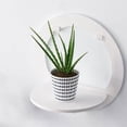 thumbnail image 2 of Miangastore Home Rack Waterproof Wall Shelf White Wood Plastic Plate 1Pack, 2 of 9