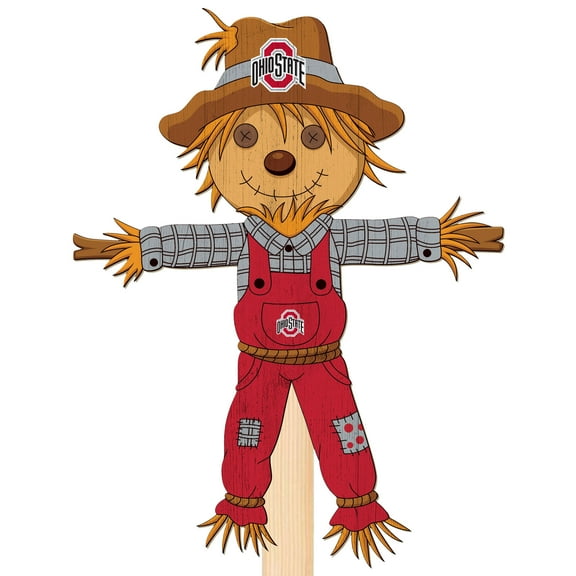 Ohio State Buckeyes 12" Scarecrow Yard Stake
