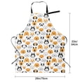 thumbnail image 6 of Goofa Dog Faces Printed Waterproof Apron 33" Chef Aprons for Men Heavy Duty Chemical Work Apron Adjustable Bib Apron, 6 of 9