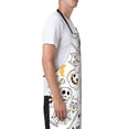 thumbnail image 4 of XMXT 1 Pcs Waterproof Kitchen Cooking Apron, Halloween Elements Hand Painting Adjustable Aprons for Women Men with Pockets, 4 of 9