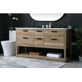 thumbnail image 3 of Elegant Lighting VF19260DNT Larkin 60" Free Standing Double Basin Vanity Set - Wood, 3 of 4